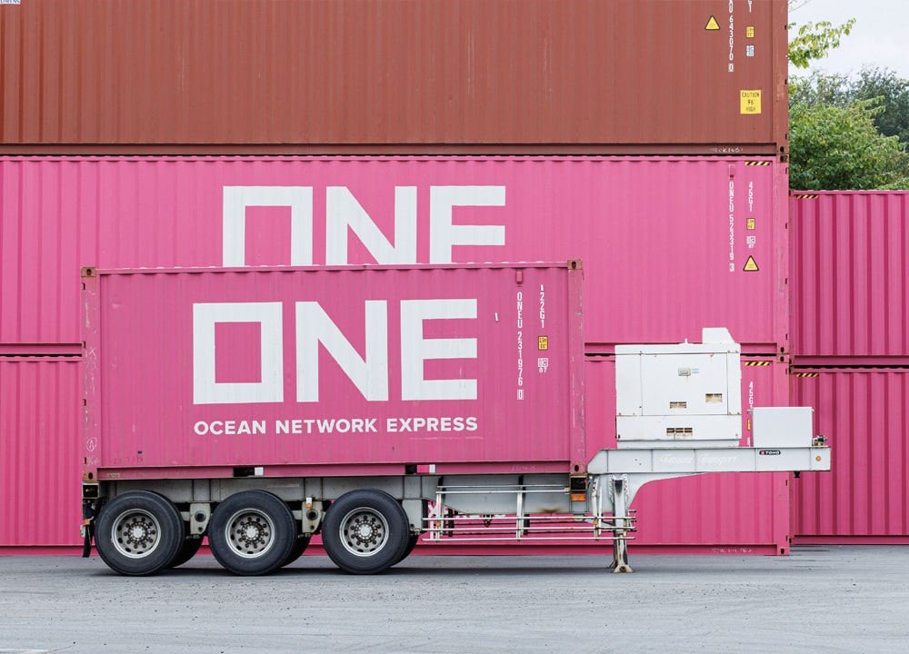 20フィート 3軸MGシャーシ