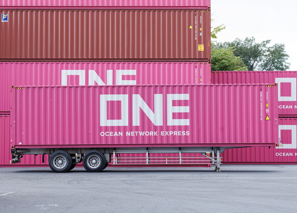 40フィート 2軸シャーシ